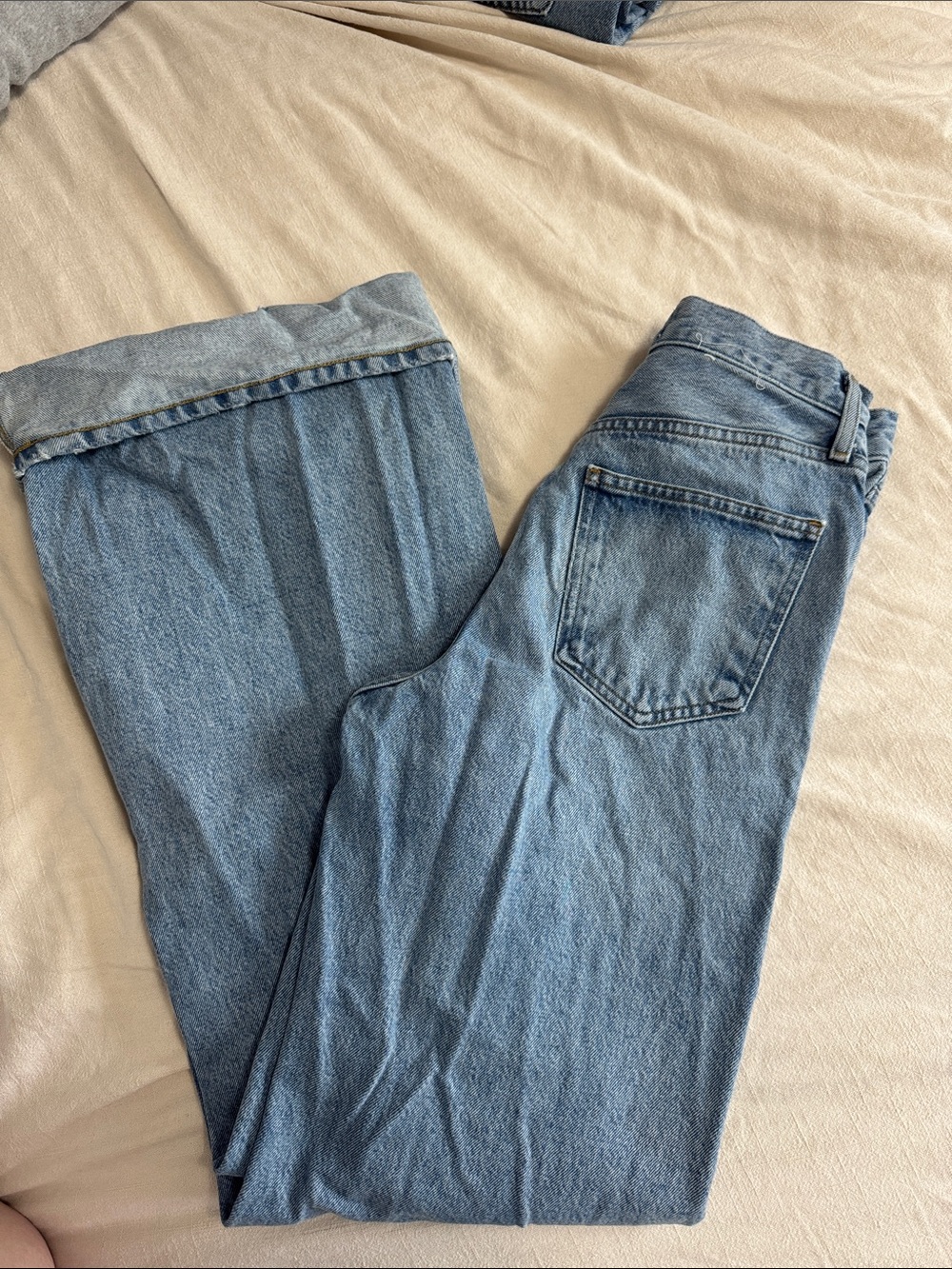 Agolde High-Rise Wide Leg Cuffed Jean